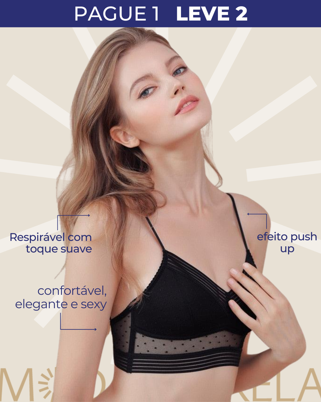Sutiã Invisível Comfort Bella - [Compre 1 Leve 2] + Frete Grátis